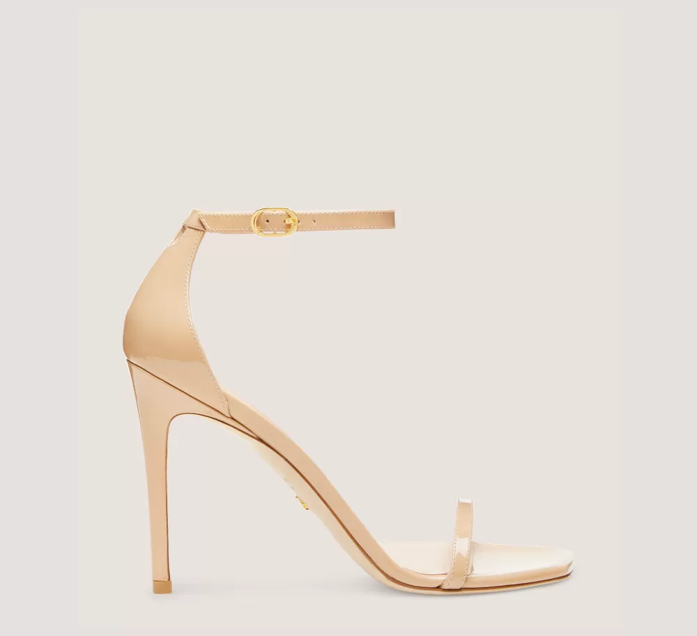 Stuart Weitzman The SW Icons Collection | The Nudist Collection-CHANGE LOCATION Patent leather/Adobe Beige