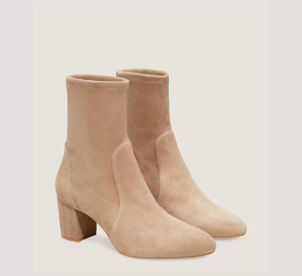 Stuart Weitzman The SW Icons Collection | Trending: Block Heels-CHANGE LOCATION Stretch suede/Cashmere