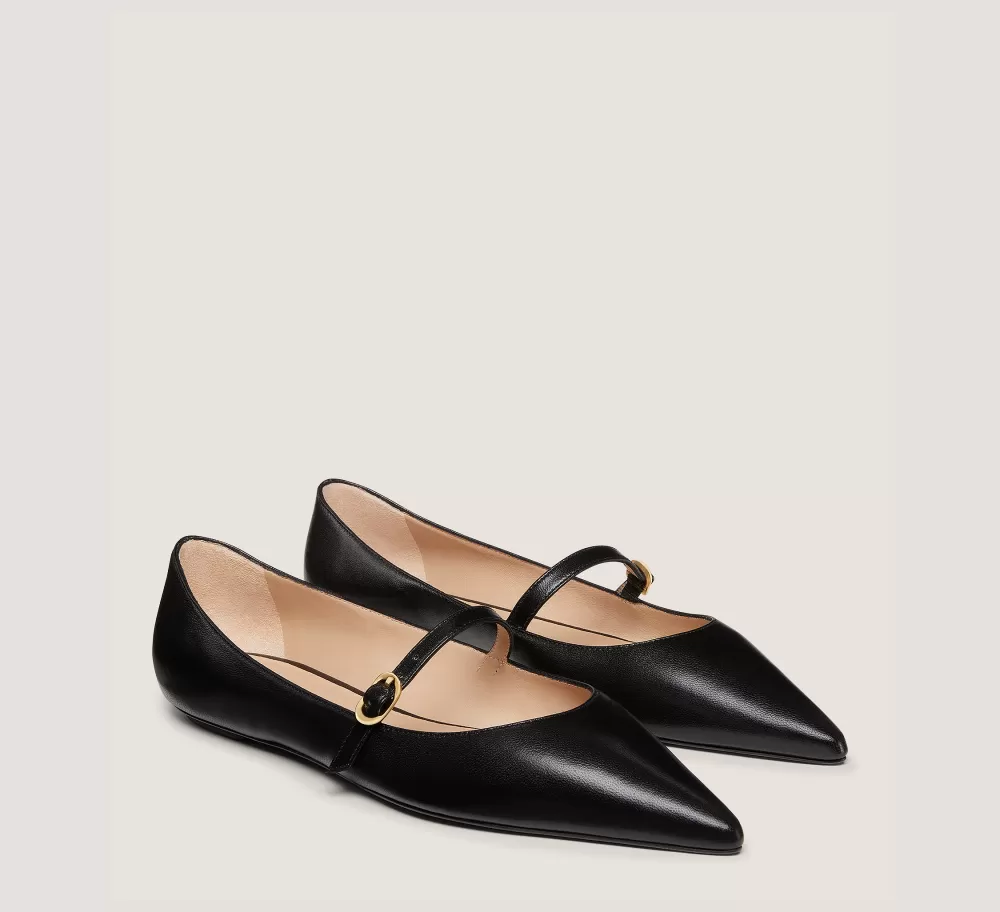 Stuart Weitzman The SW Exclusives Collection | Flats & Loafers-CHANGE LOCATION Lacquered Nappa Leather/Black