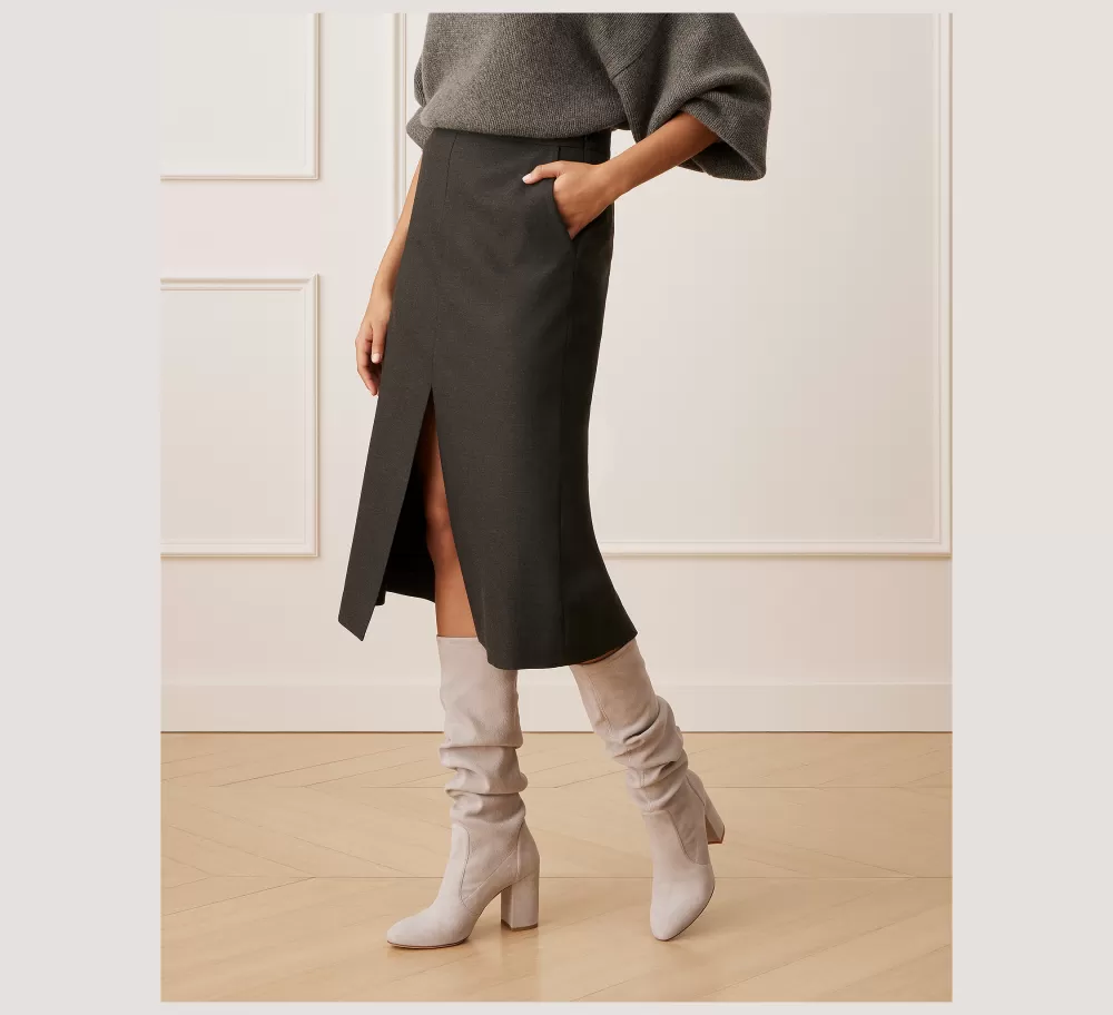 Stuart Weitzman The SW Exclusives Collection | The SW Extended Sizes Collection-CHANGE LOCATION Perla Light Gray