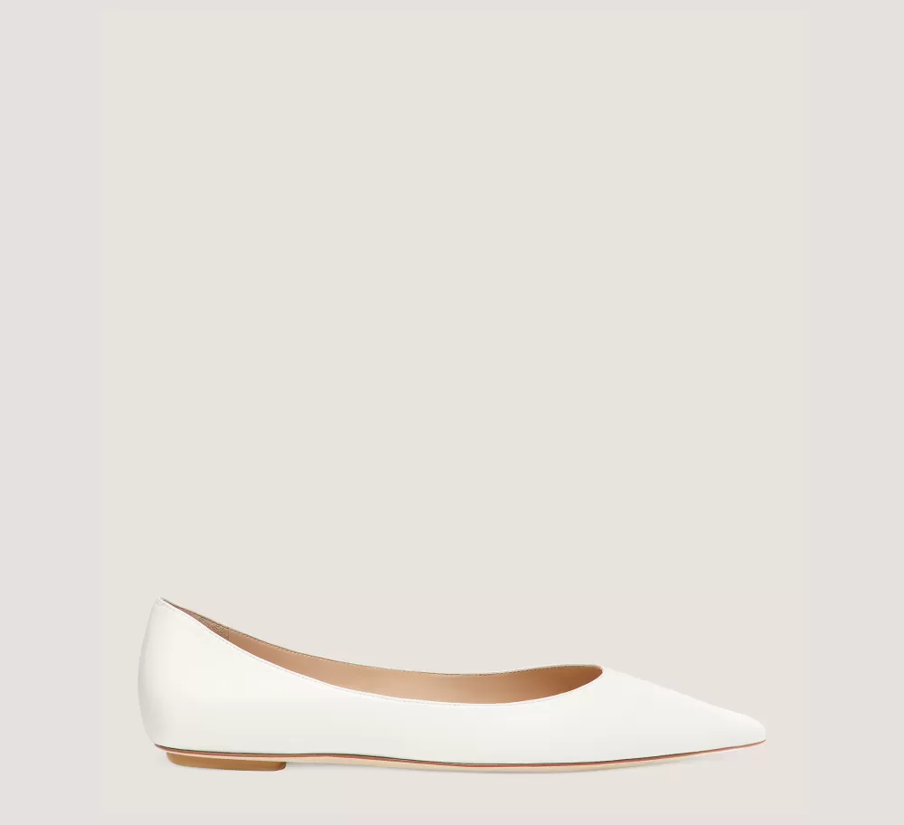 Stuart Weitzman The Work Essentials Edit | The Bridal Collection-CHANGE LOCATION Lacquered Nappa Leather/Cream