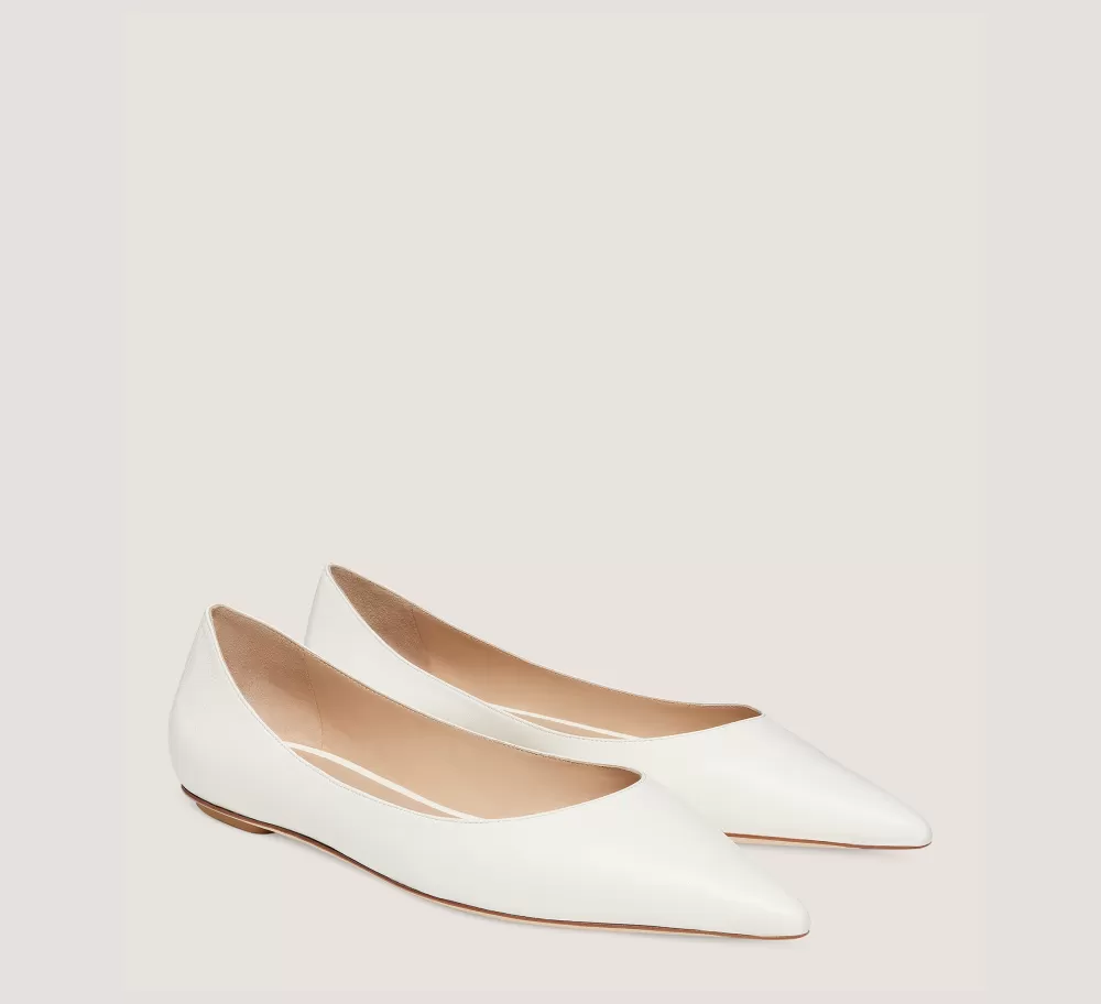 Stuart Weitzman The Work Essentials Edit | The Bridal Collection-CHANGE LOCATION Lacquered Nappa Leather/Cream