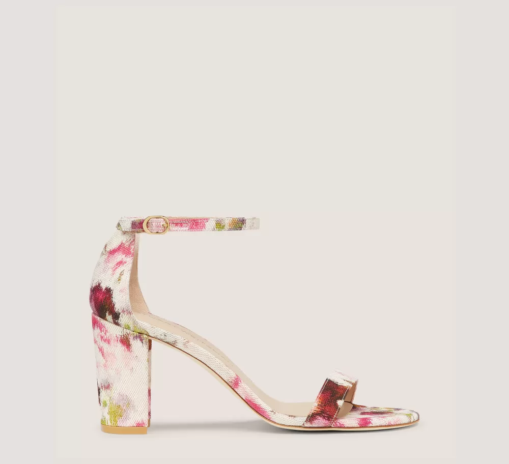 Stuart Weitzman The Occasion Edit | The SW Extended Sizes Collection-CHANGE LOCATION Floral Printed Jacquard/Pink/Multi