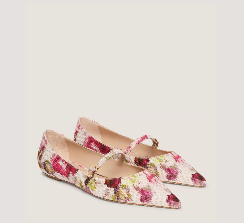 Stuart Weitzman The Occasion Edit | The SW Extended Sizes Collection-CHANGE LOCATION Floral Printed Jacquard/Pink/Multi