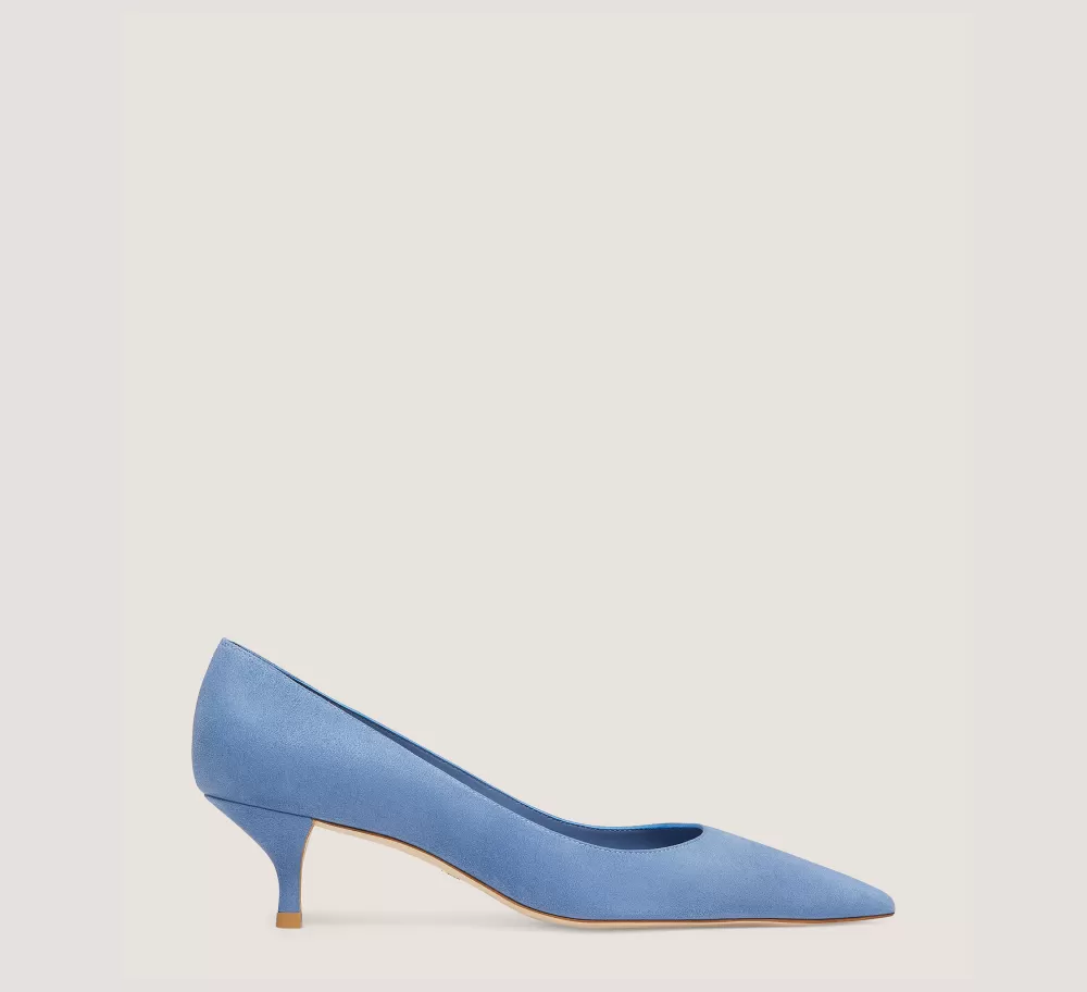 Stuart Weitzman The Occasion Edit | Pumps & Heels-CHANGE LOCATION Suede/Blue Steel