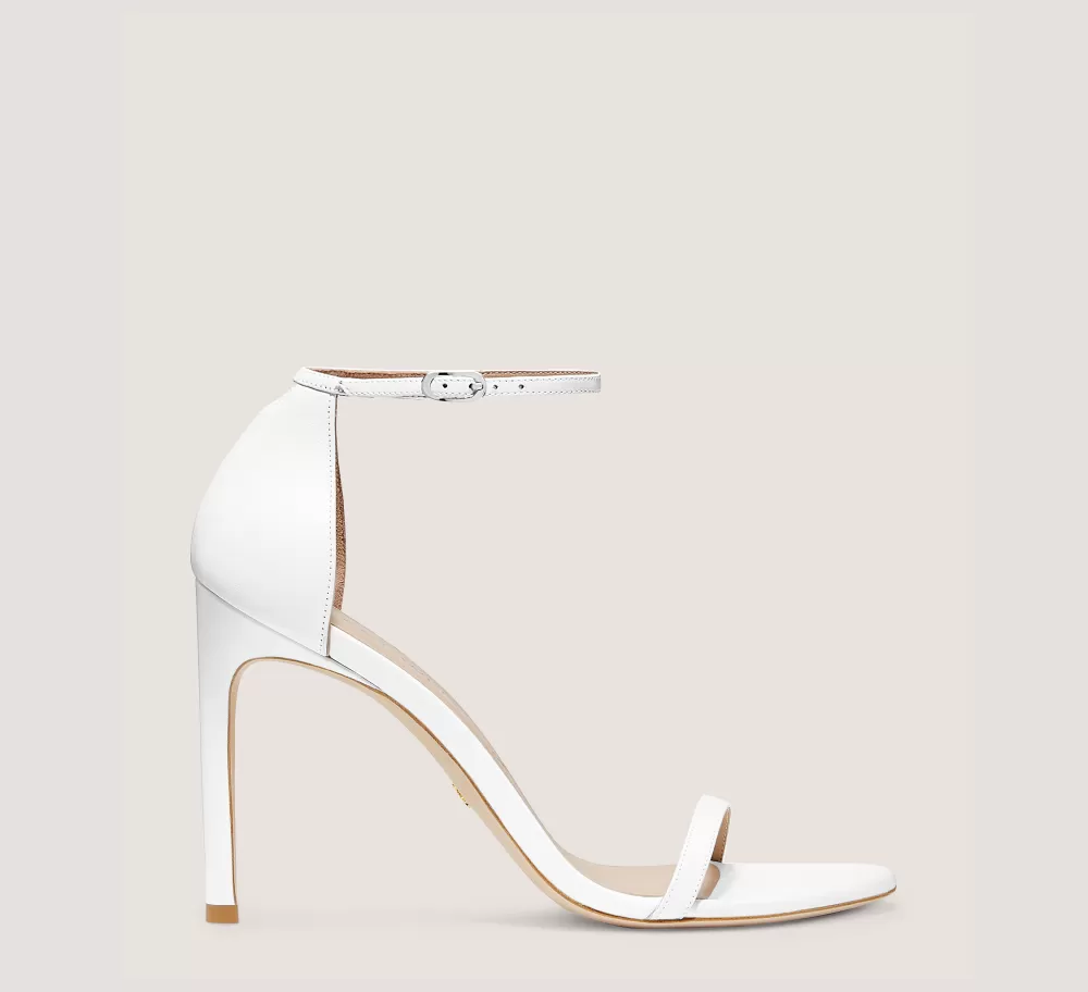 Stuart Weitzman The Occasion Edit | Sandals-CHANGE LOCATION Smooth Leather/White