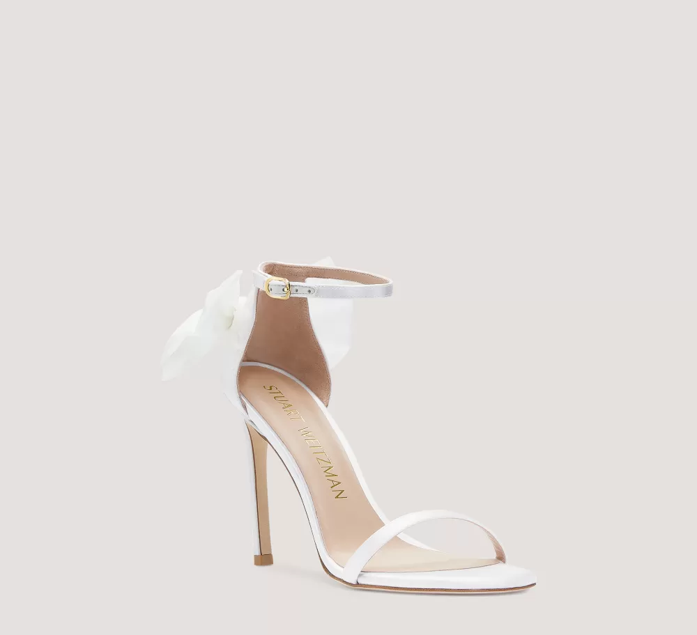 Stuart Weitzman The Nudist Collection | High Heel Sandals-CHANGE LOCATION White & Cream