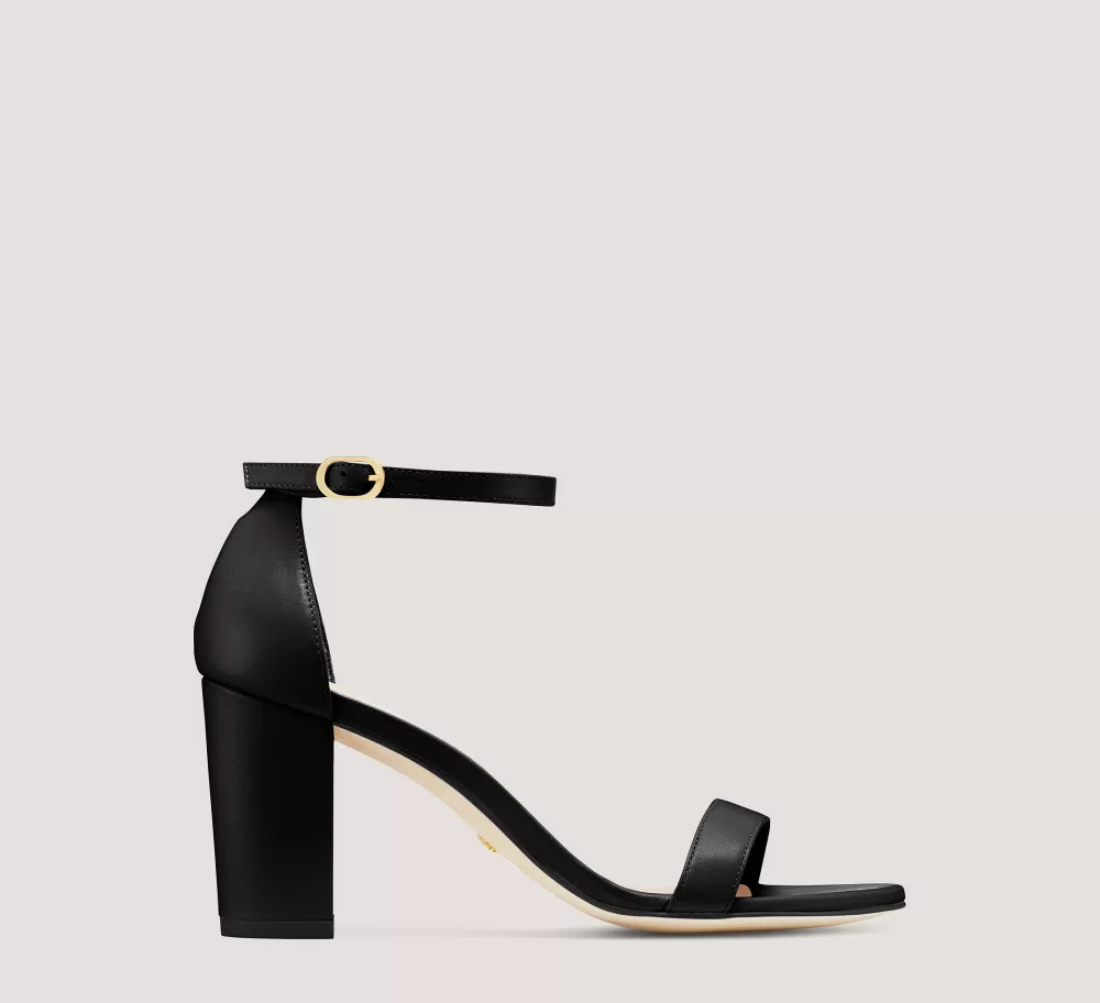 Stuart Weitzman The SW Extended Sizes Collection | Sandals-CHANGE LOCATION Nappa Leather/Black