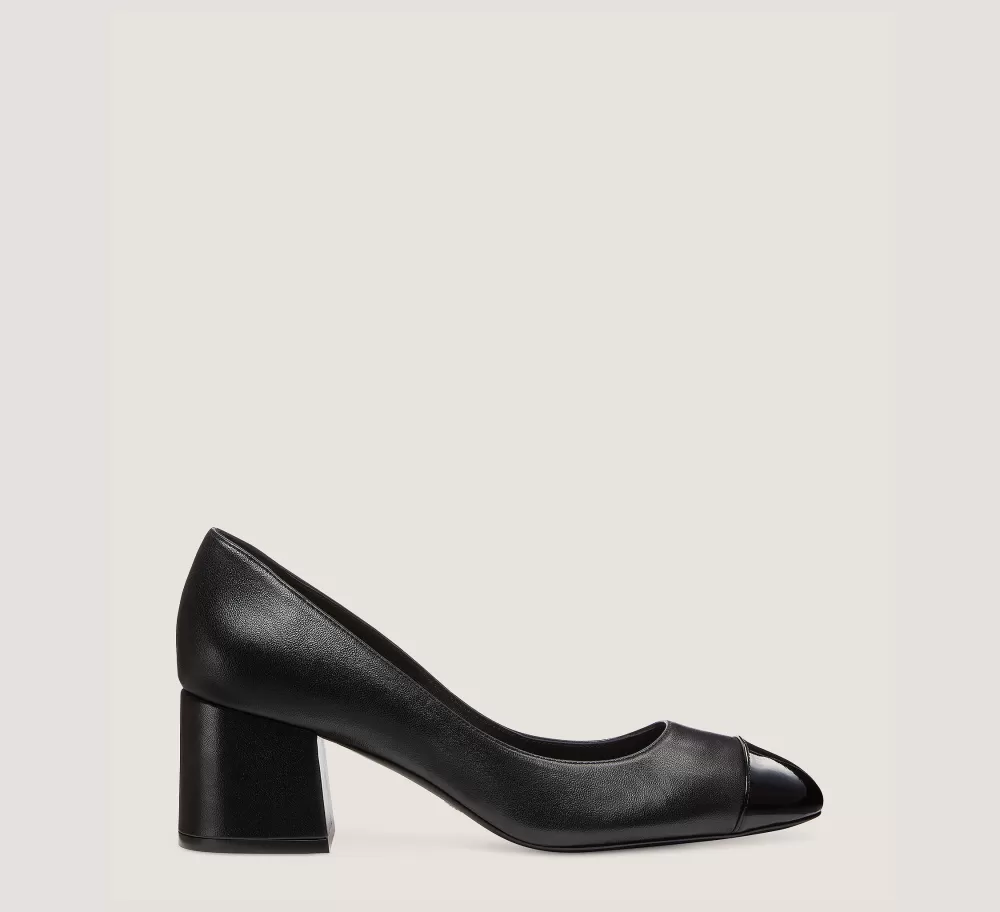 Stuart Weitzman The SW Extended Sizes Collection | Pumps & Heels-CHANGE LOCATION Nappa leather & patent/Black