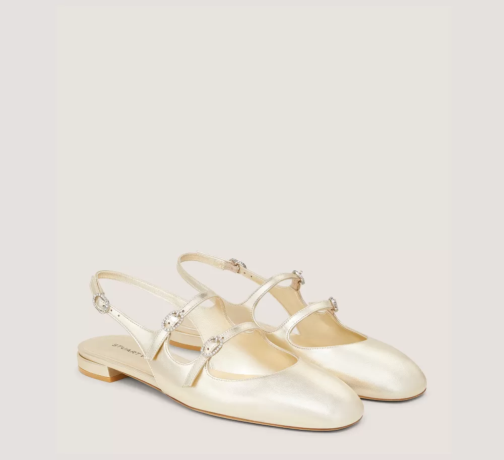 Stuart Weitzman The SW Extended Sizes Collection | Flats & Loafers-CHANGE LOCATION Light Gold