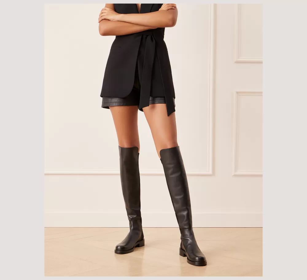 Stuart Weitzman The SW Extended Sizes Collection | Boots & Booties-CHANGE LOCATION Suede/Black