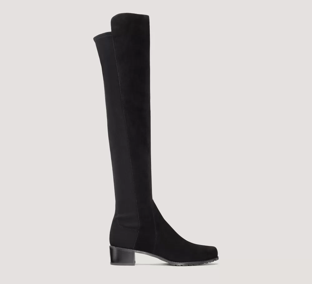 Stuart Weitzman The SW Extended Sizes Collection | Boots & Booties-CHANGE LOCATION Suede/Black