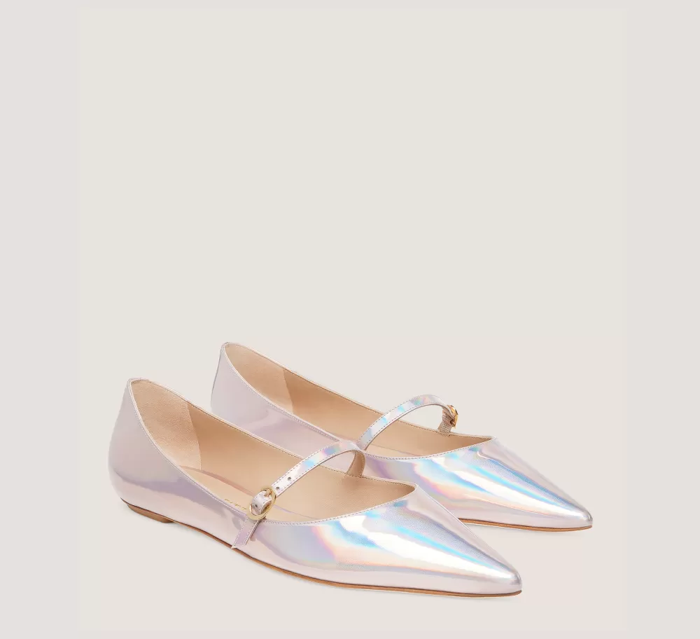 Stuart Weitzman Flats & Loafers-CHANGE LOCATION Iridescent patent leather/Ballet