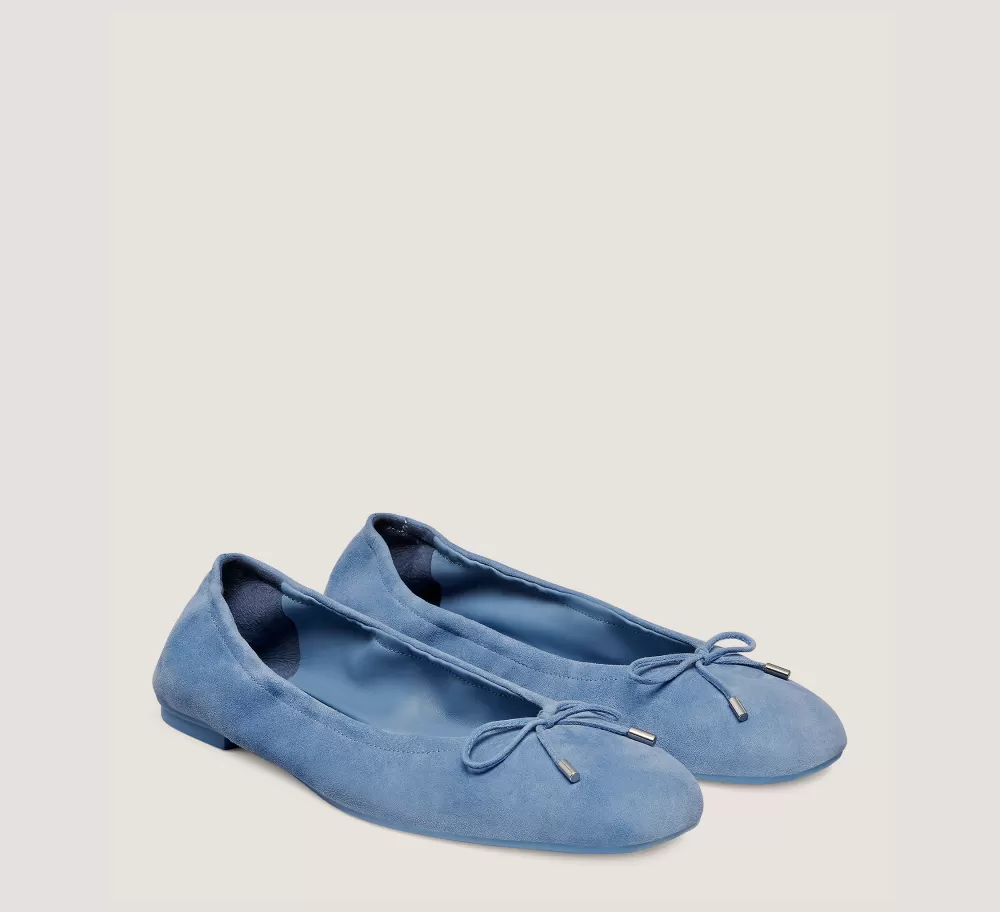 Stuart Weitzman Flats & Loafers-CHANGE LOCATION Suede/Blue Steel