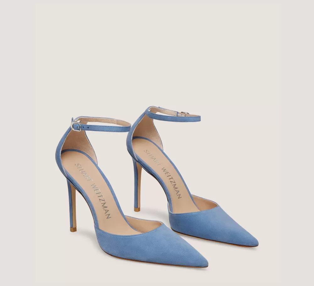 Stuart Weitzman Pumps & Heels | The SW Icons Collection-CHANGE LOCATION Suede/Blue Steel