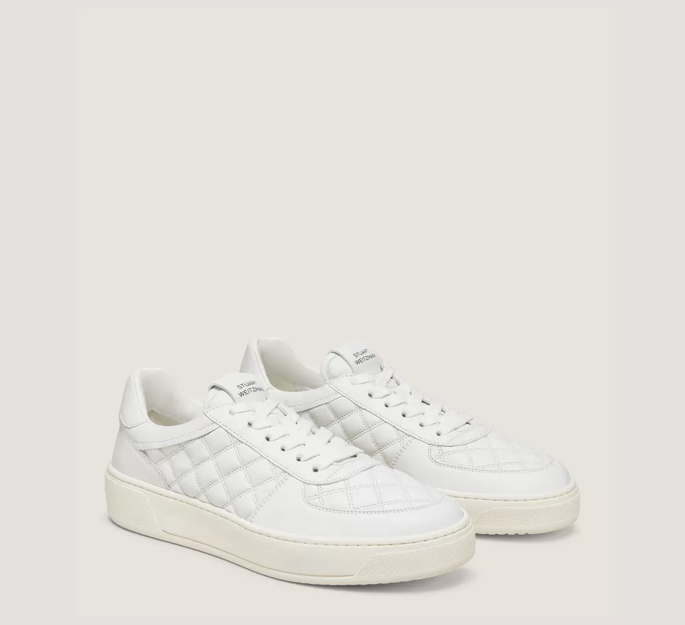 Stuart Weitzman Sneakers-CHANGE LOCATION Nappa Leather/White