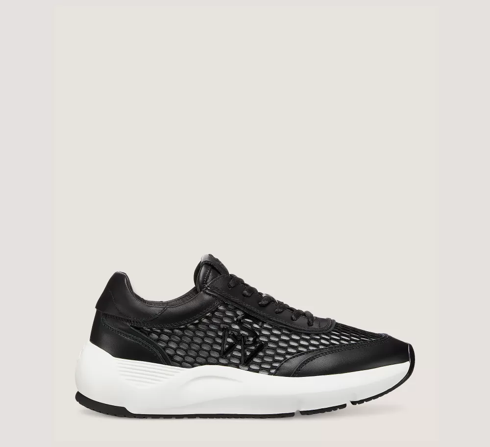 Stuart Weitzman Sneakers | The SW Exclusives Collection-CHANGE LOCATION Calf leather & mesh/Black