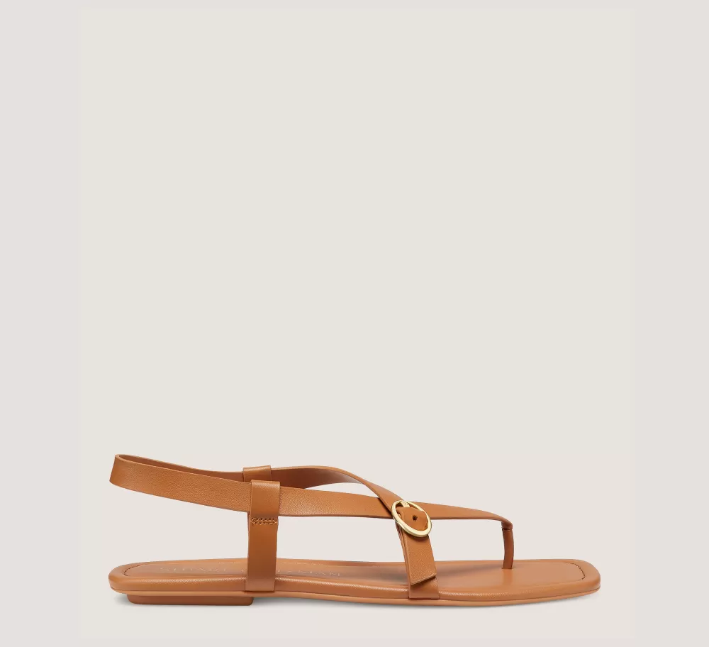 Stuart Weitzman Flat & Low Heel Sandals-CHANGE LOCATION Tan