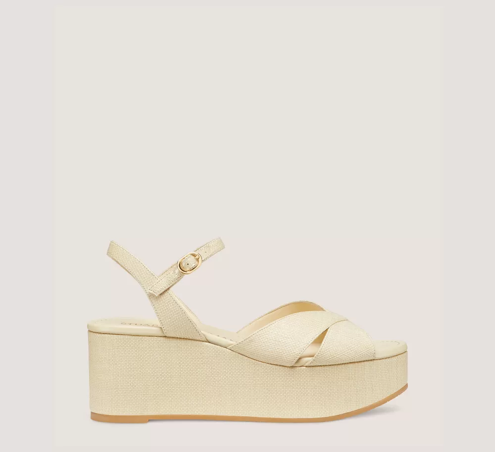 Stuart Weitzman Flat & Low Heel Sandals | Wedges & Espadrilles-CHANGE LOCATION Woven Linen/Natural