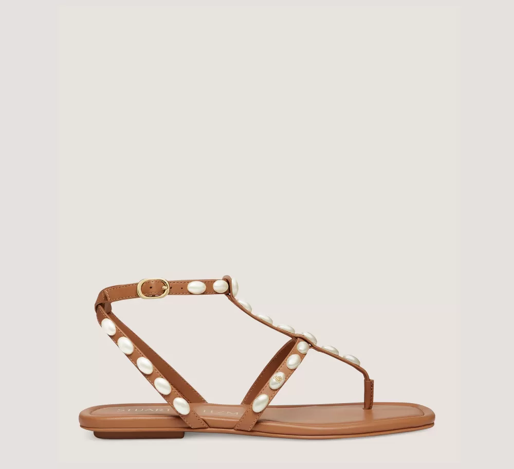 Stuart Weitzman Flat & Low Heel Sandals-CHANGE LOCATION Tan