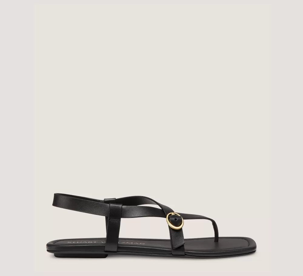 Stuart Weitzman Flat & Low Heel Sandals | The Best Sellers Edit-CHANGE LOCATION Black