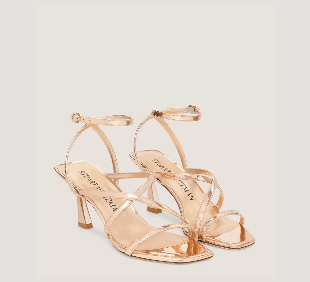 Stuart Weitzman Mid Heel Sandals | The SW Exclusives Collection-CHANGE LOCATION Specchio leather/Rose