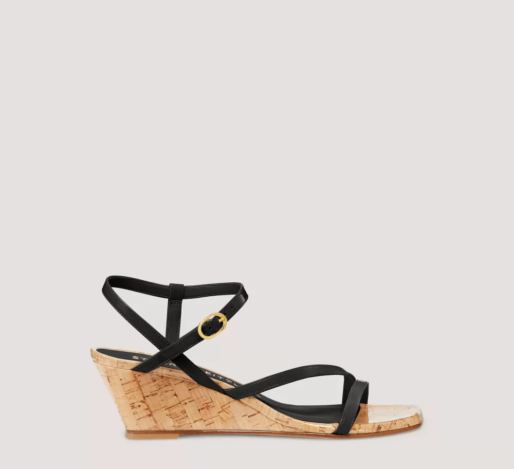 Stuart Weitzman Mid Heel Sandals | Wedges & Espadrilles-CHANGE LOCATION Patent leather/Black