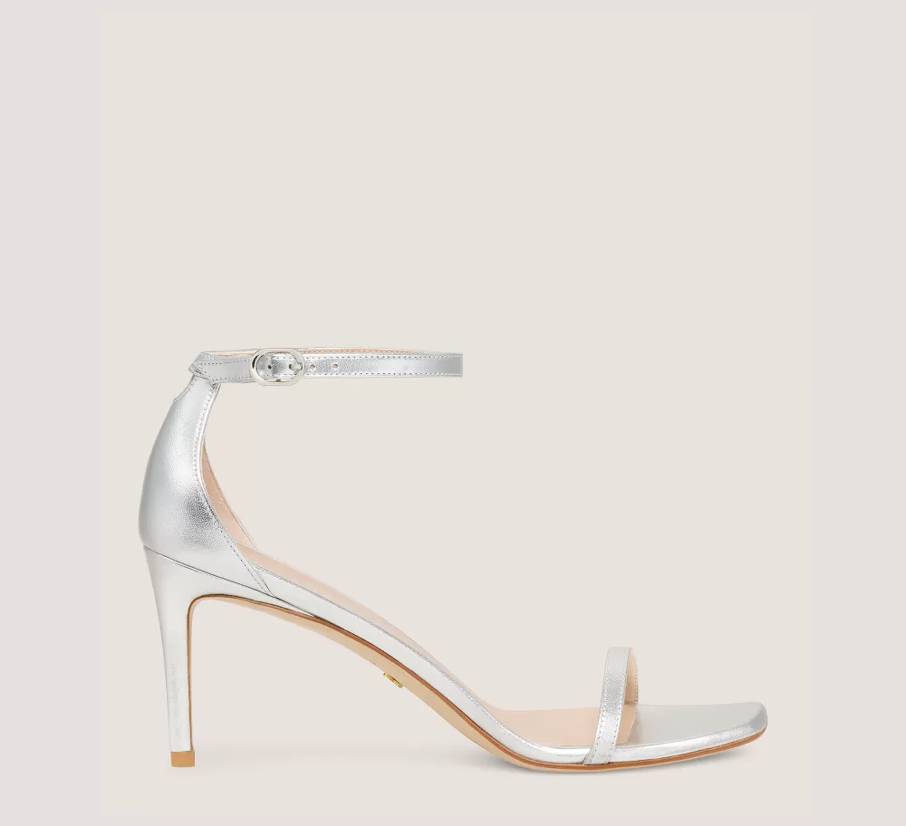 Stuart Weitzman Mid Heel Sandals | Sandals-CHANGE LOCATION Silver