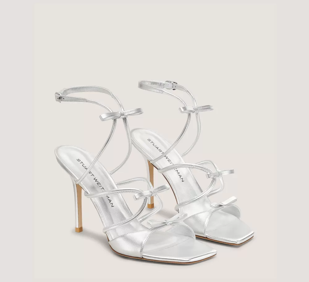 Stuart Weitzman High Heel Sandals | The Bridal Collection-CHANGE LOCATION Silver