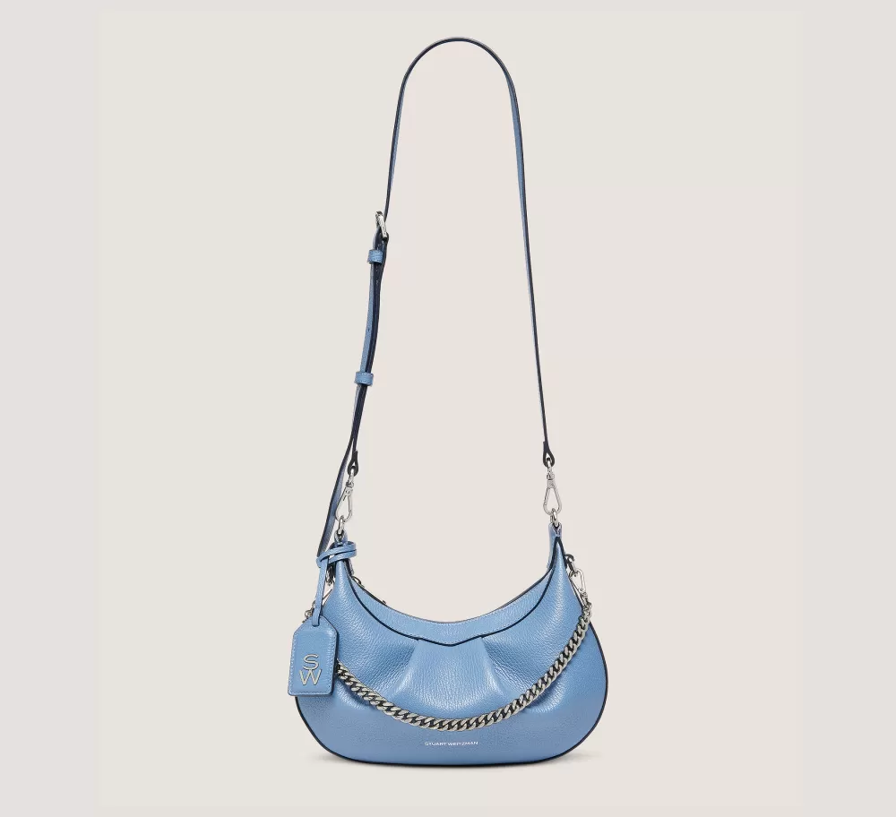 Stuart Weitzman HANDBAGS-CHANGE LOCATION Textured leather/Blue Steel