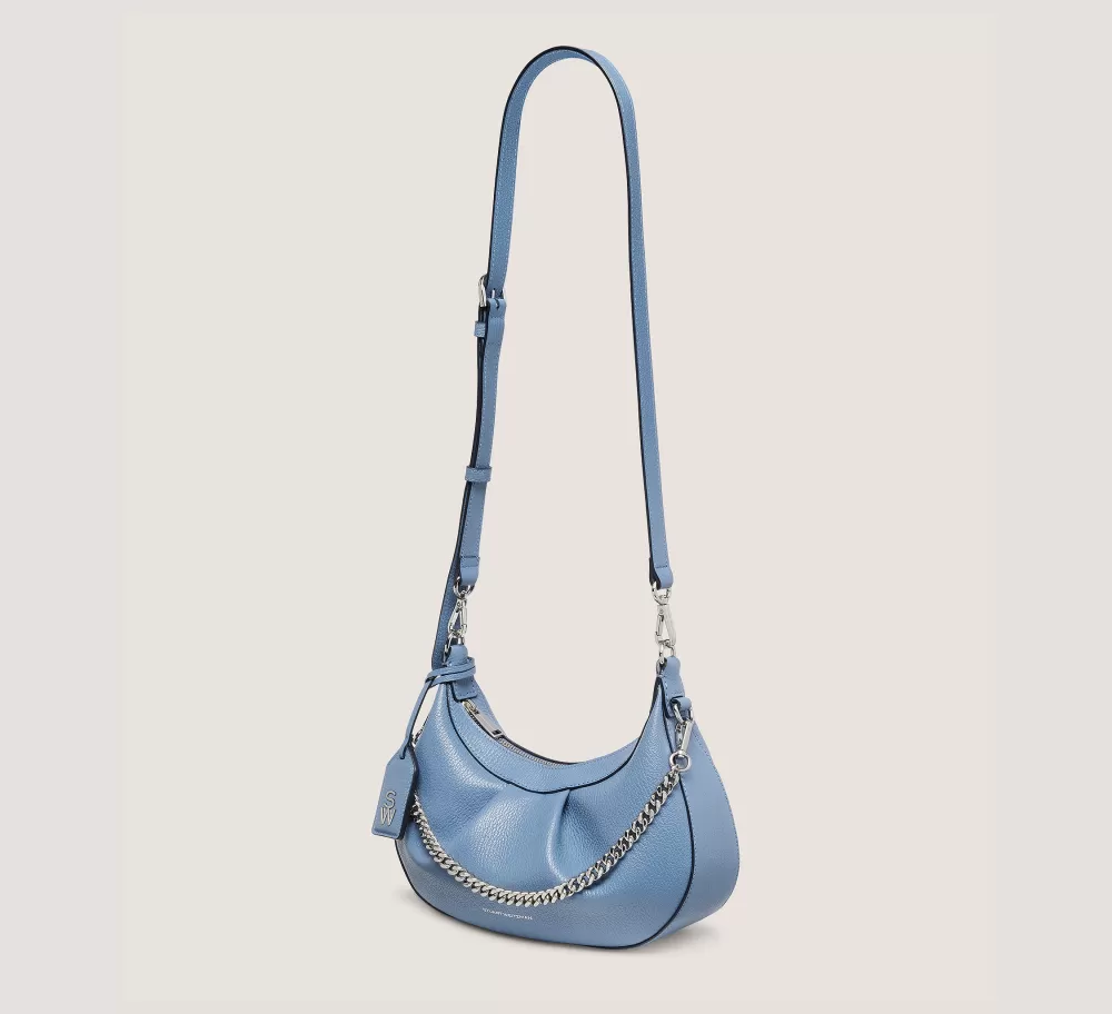 Stuart Weitzman HANDBAGS-CHANGE LOCATION Textured leather/Blue Steel