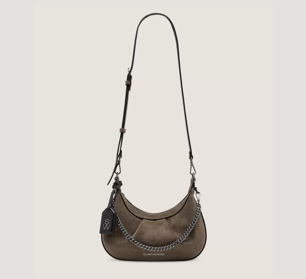 Stuart Weitzman HANDBAGS-CHANGE LOCATION Textured Suede/Charcoal