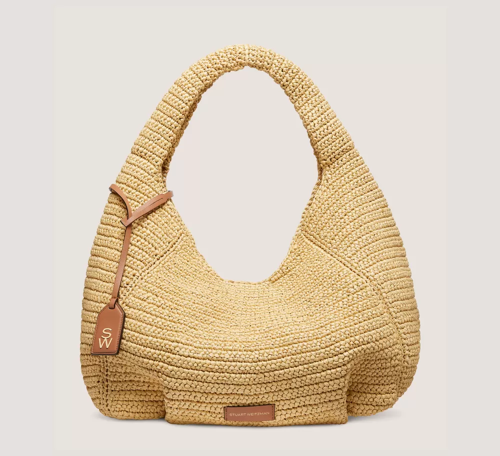 Stuart Weitzman HANDBAGS-CHANGE LOCATION Handwoven raffia/Natural