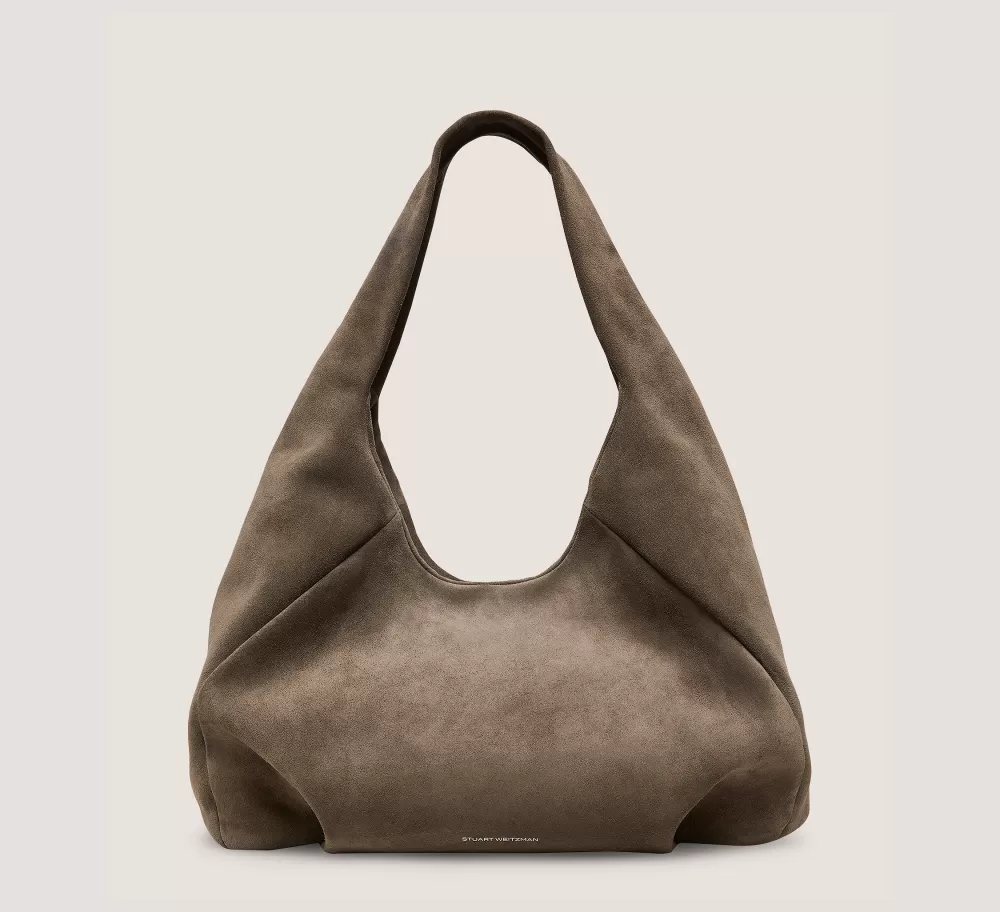 Stuart Weitzman HANDBAGS-CHANGE LOCATION Textured Suede/Charcoal