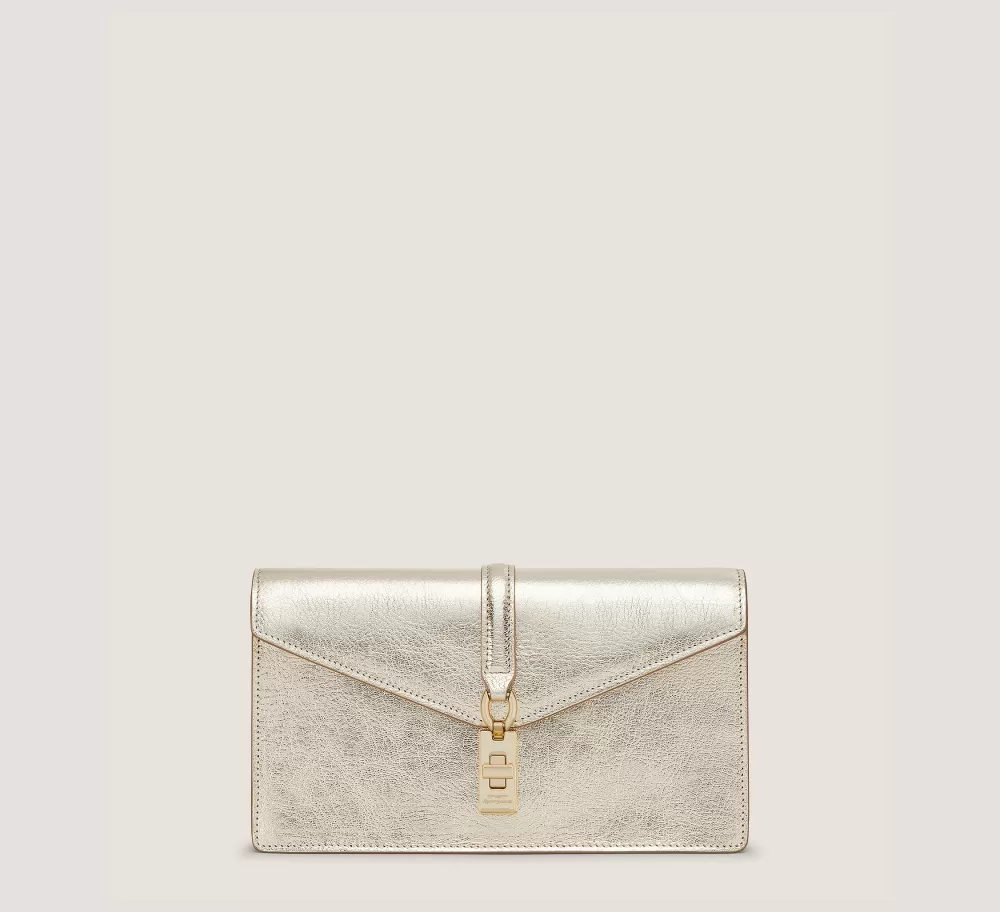 Stuart Weitzman HANDBAGS | The SW Exclusives Collection-CHANGE LOCATION Metallic leather/Light Gold