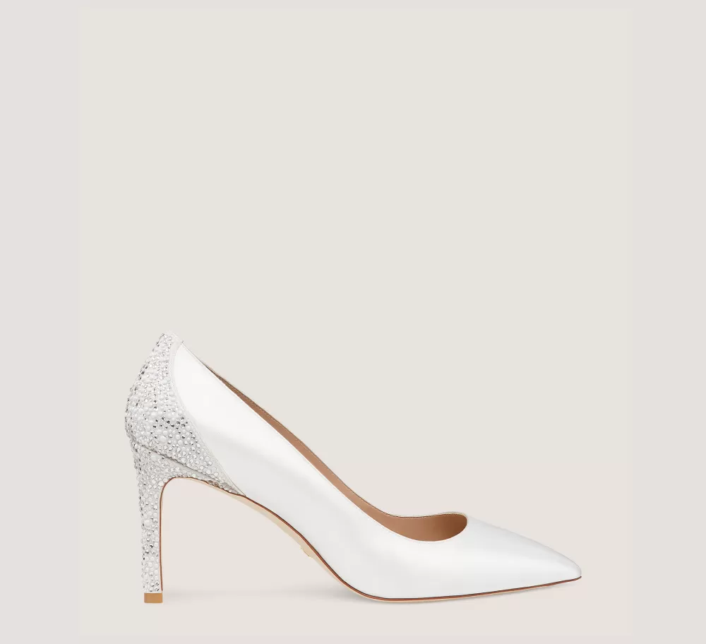 Stuart Weitzman The Bridal Collection | The SW Exclusives Collection-CHANGE LOCATION Satin/White