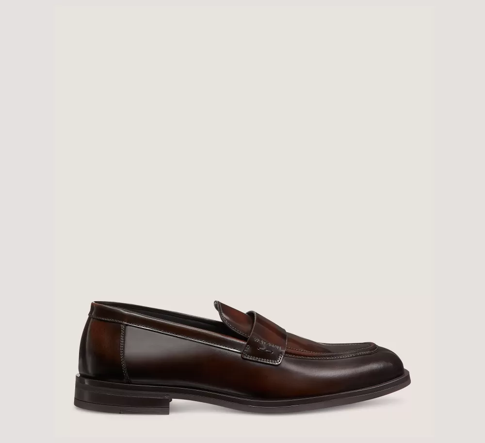 Stuart Weitzman MEN'S-CHANGE LOCATION Brushed Leather/Cognac