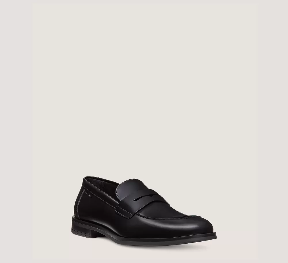 Stuart Weitzman MEN'S-CHANGE LOCATION Brushed Leather/Black