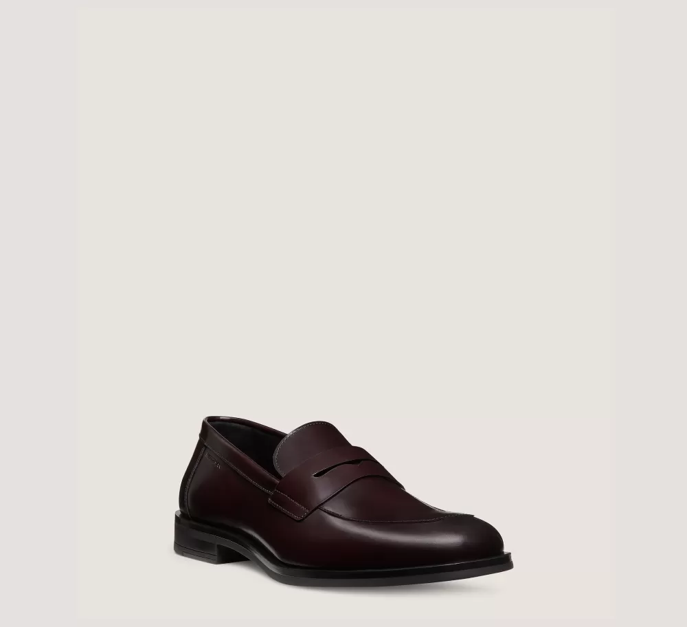 Stuart Weitzman MEN'S-CHANGE LOCATION Brushed Leather/Burgundy