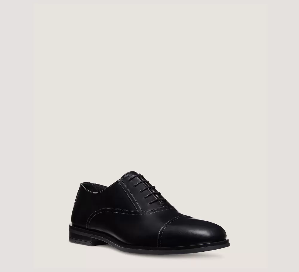 Stuart Weitzman MEN'S-CHANGE LOCATION Brushed Leather/Black